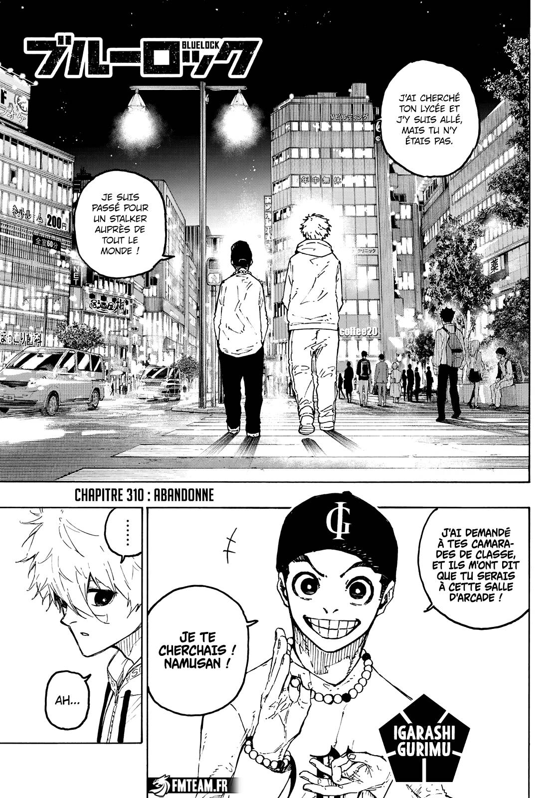 Lecture en ligne Blue Lock 313 page 1