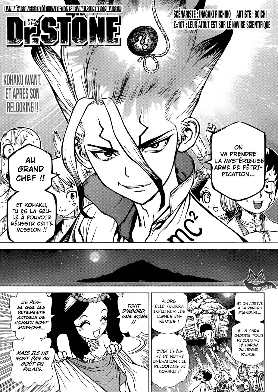 Lecture en ligne Dr Stone 107 page 1