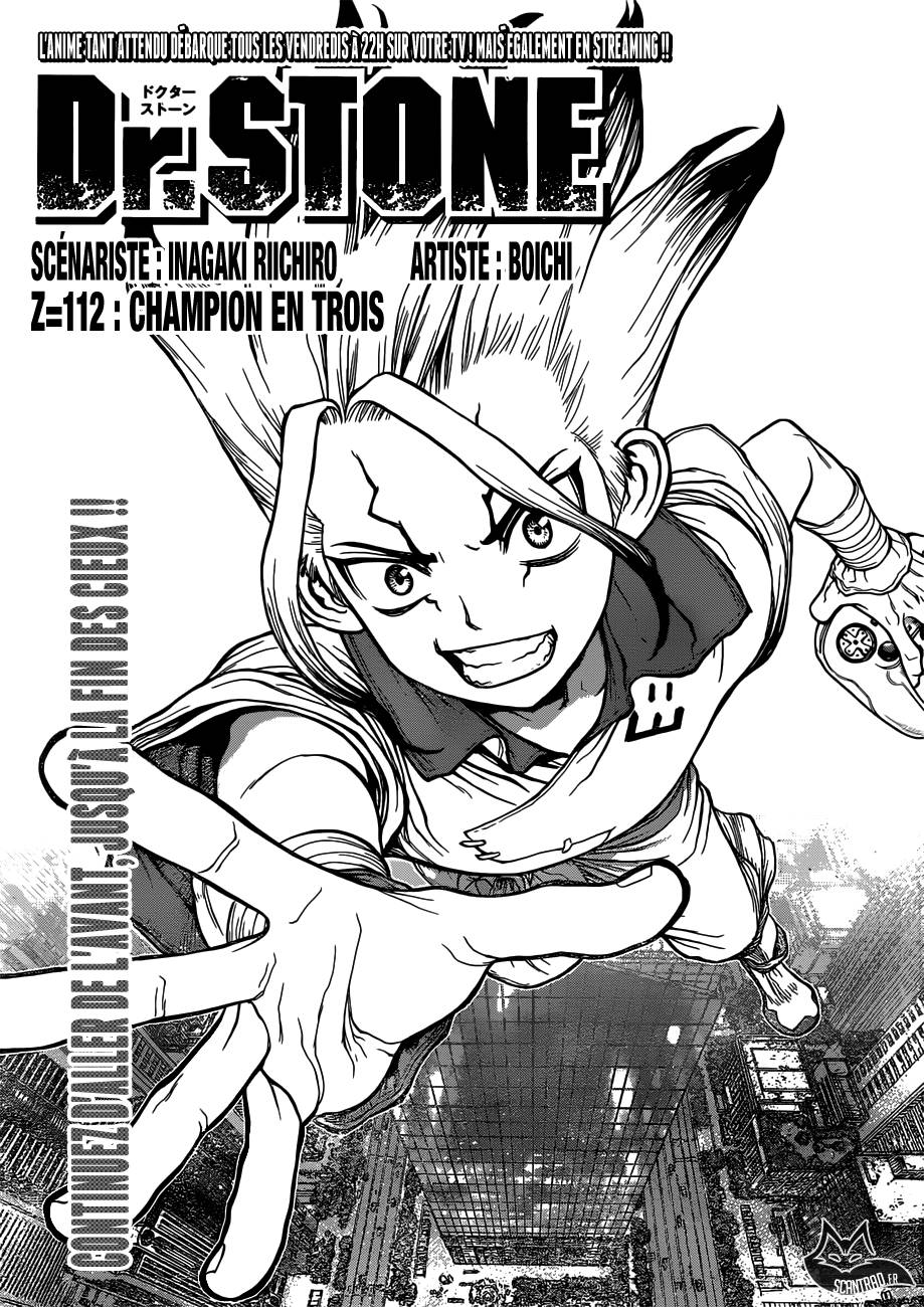 Lecture en ligne Dr Stone 112 page 1