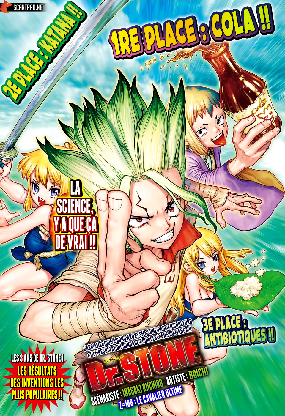 Lecture en ligne Dr Stone 166 page 1