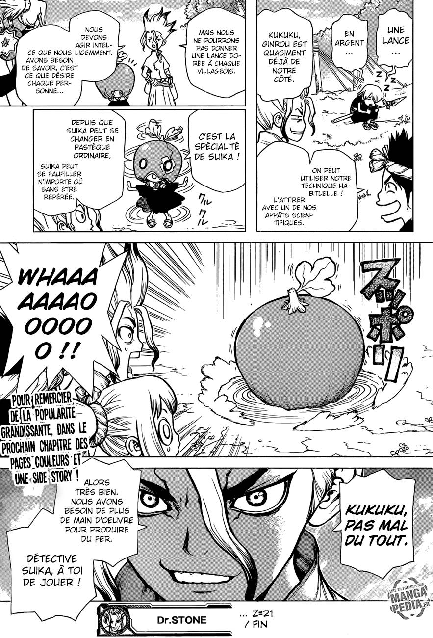 Lecture en ligne Dr Stone 21 page 19