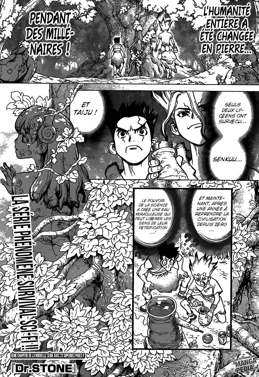 Lecture en ligne Dr Stone 3 page 1