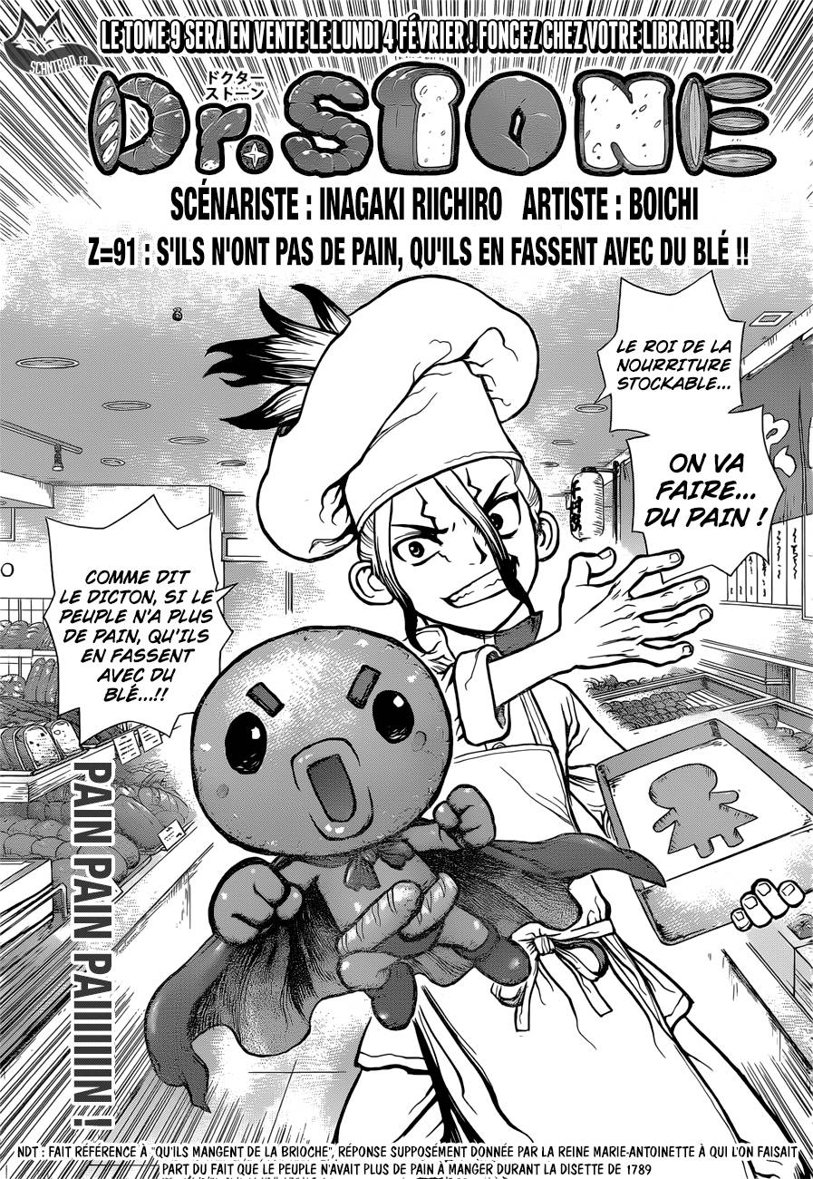 Lecture en ligne Dr Stone 91 page 1