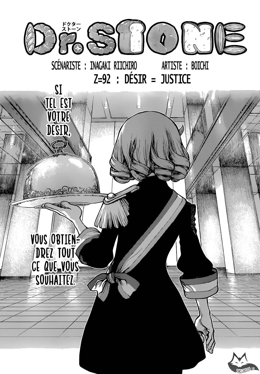 Lecture en ligne Dr Stone 92 page 1
