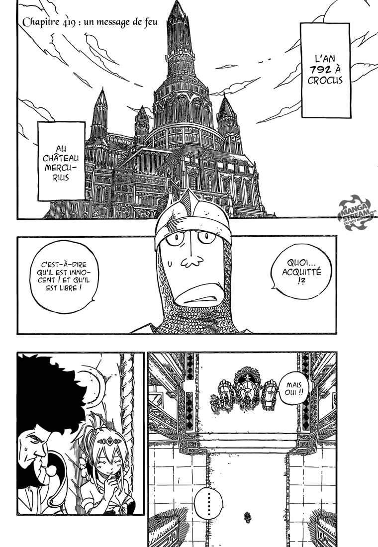 Lecture en ligne Fairy Tail 419 page 3