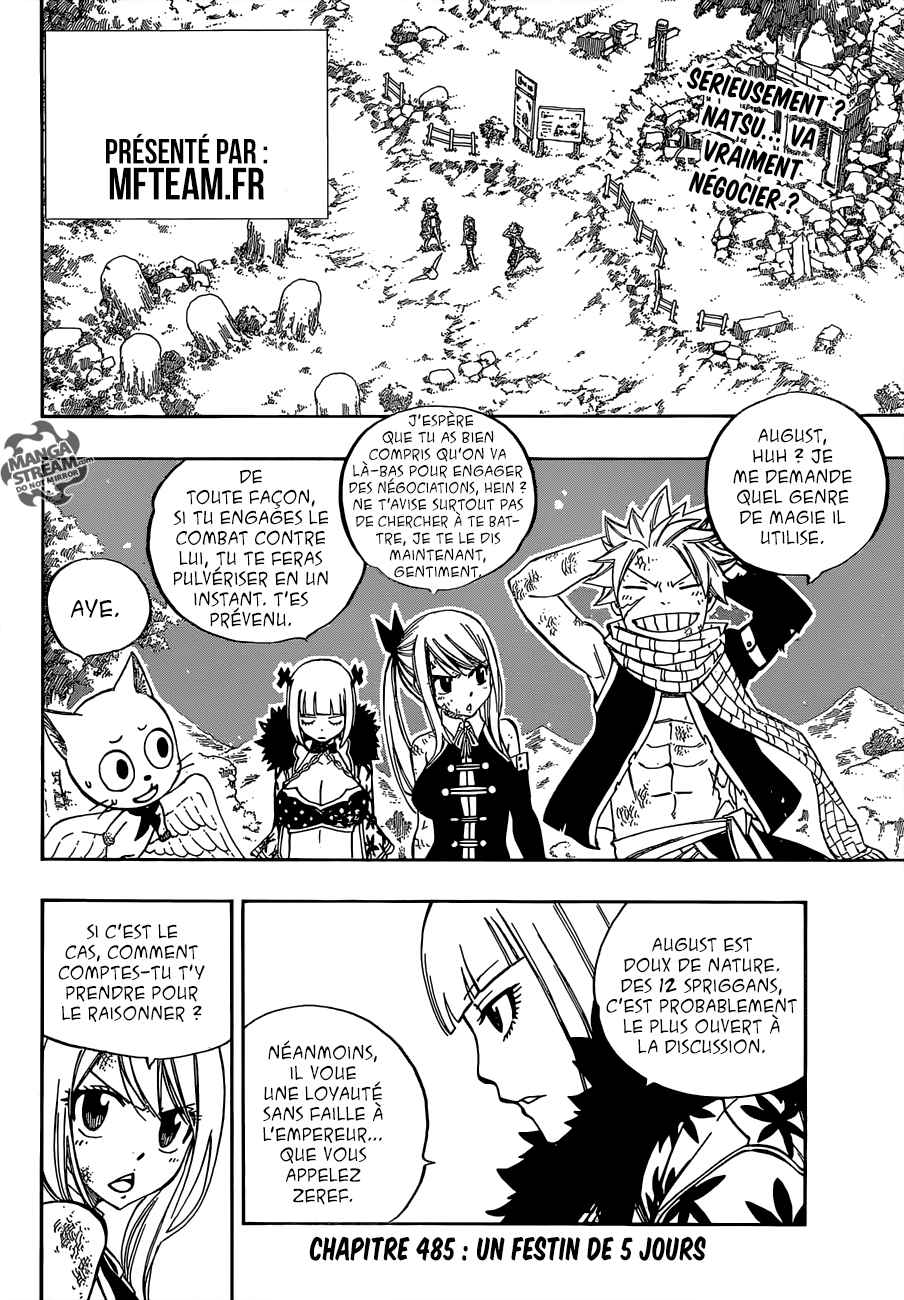 Lecture en ligne Fairy Tail 485 page 3