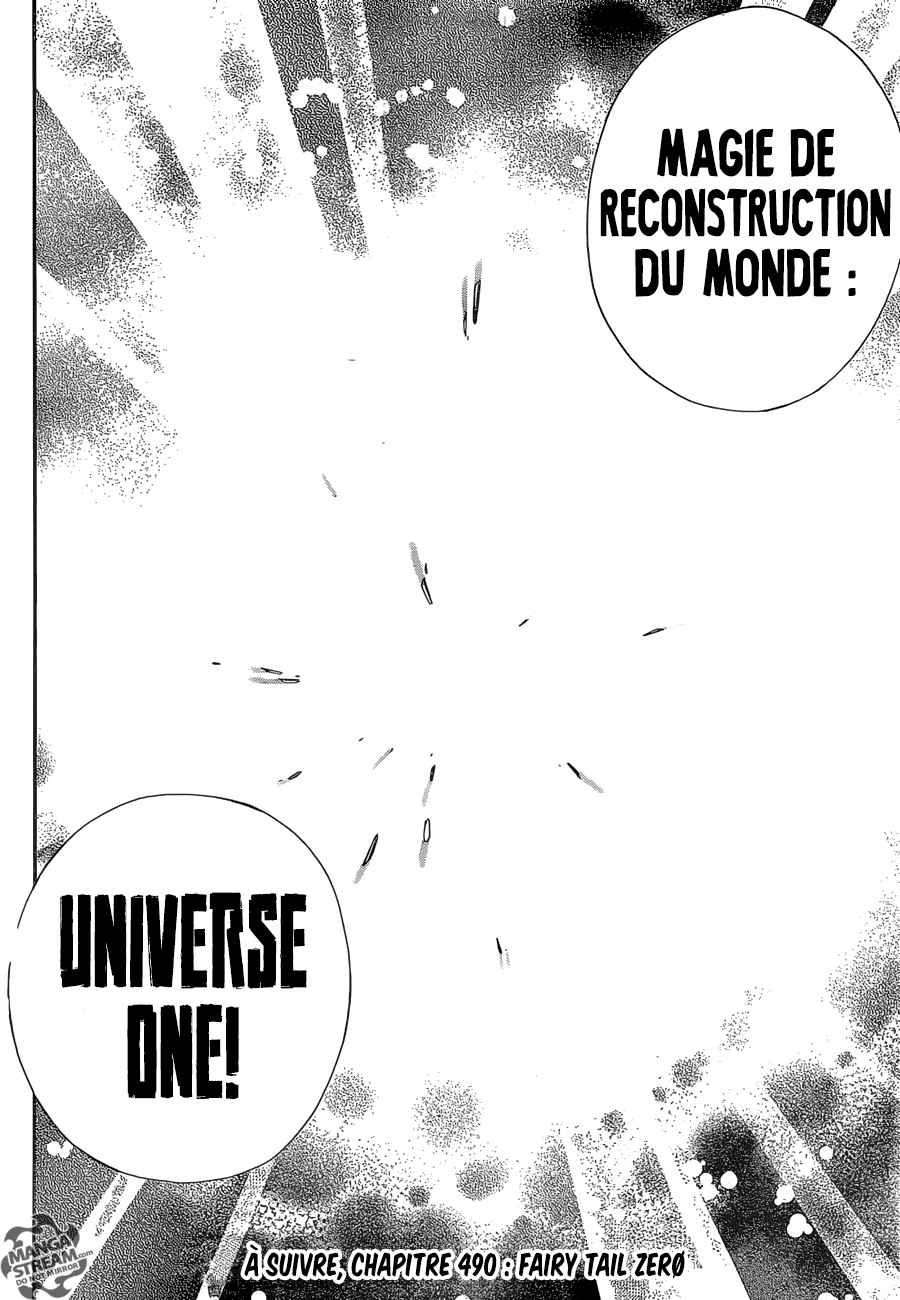 Lecture en ligne Fairy Tail 489 page 20