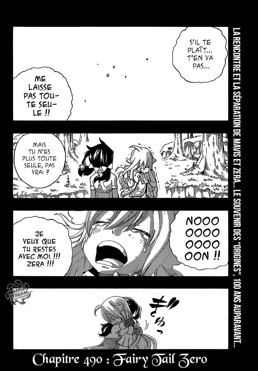 Lecture en ligne Fairy Tail 490 page 3