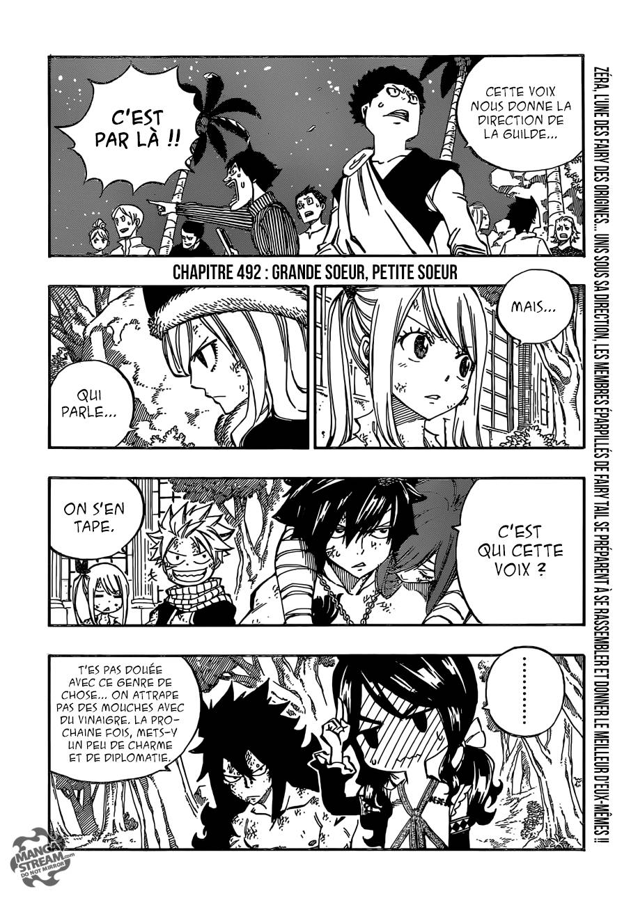 Lecture en ligne Fairy Tail 492 page 3
