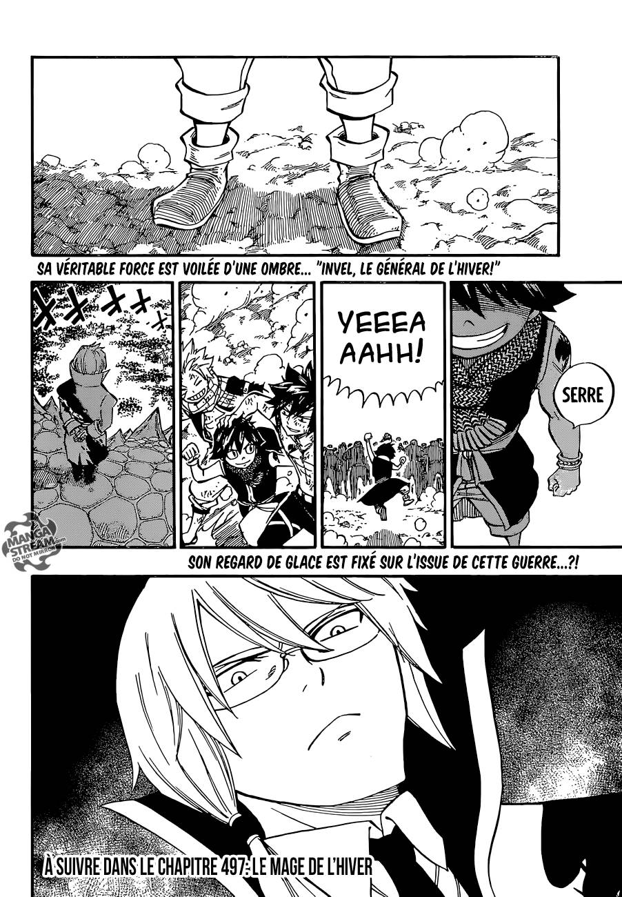 Lecture en ligne Fairy Tail 496 page 19