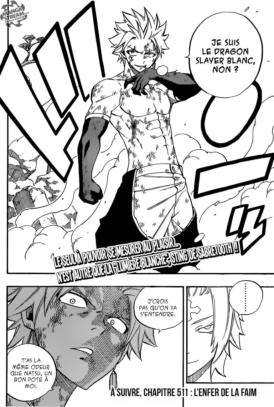 Lecture en ligne Fairy Tail 510 page 20
