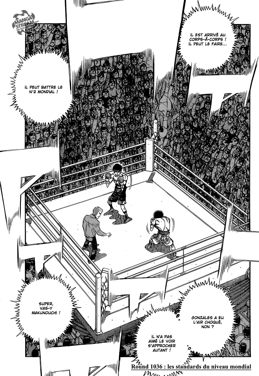 Lecture en ligne Hajime No Ippo 1036 page 1