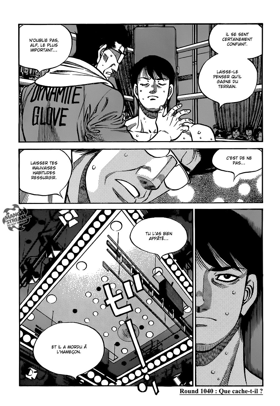 Lecture en ligne Hajime No Ippo 1040 page 1