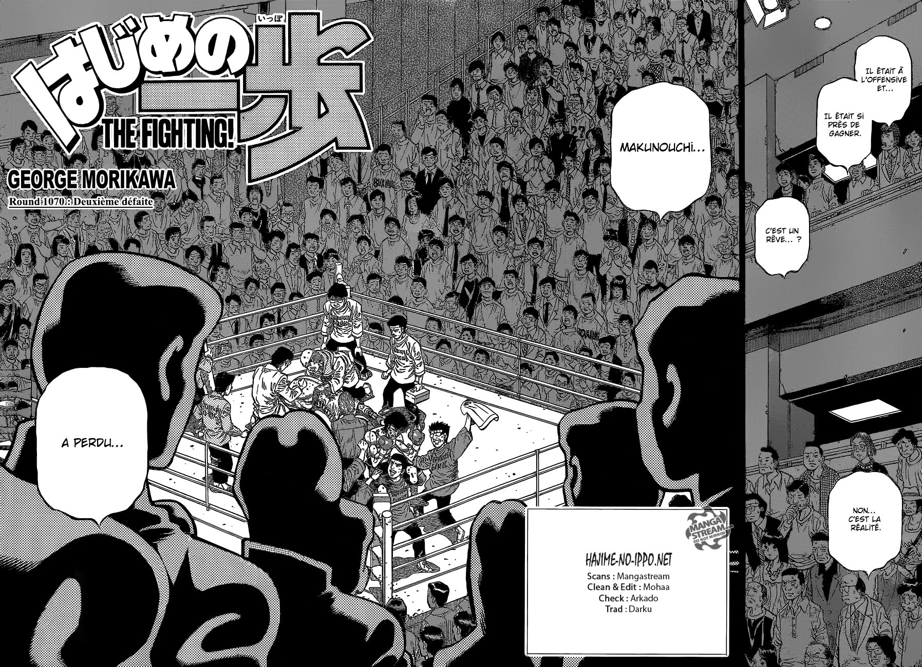 Lecture en ligne Hajime No Ippo 1070 page 2