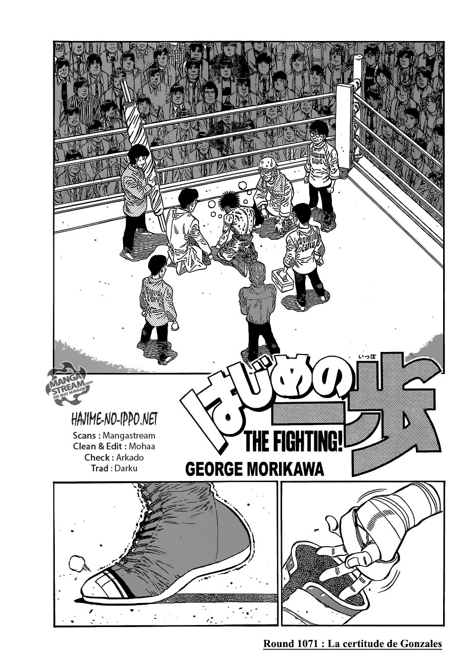 Lecture en ligne Hajime No Ippo 1071 page 1