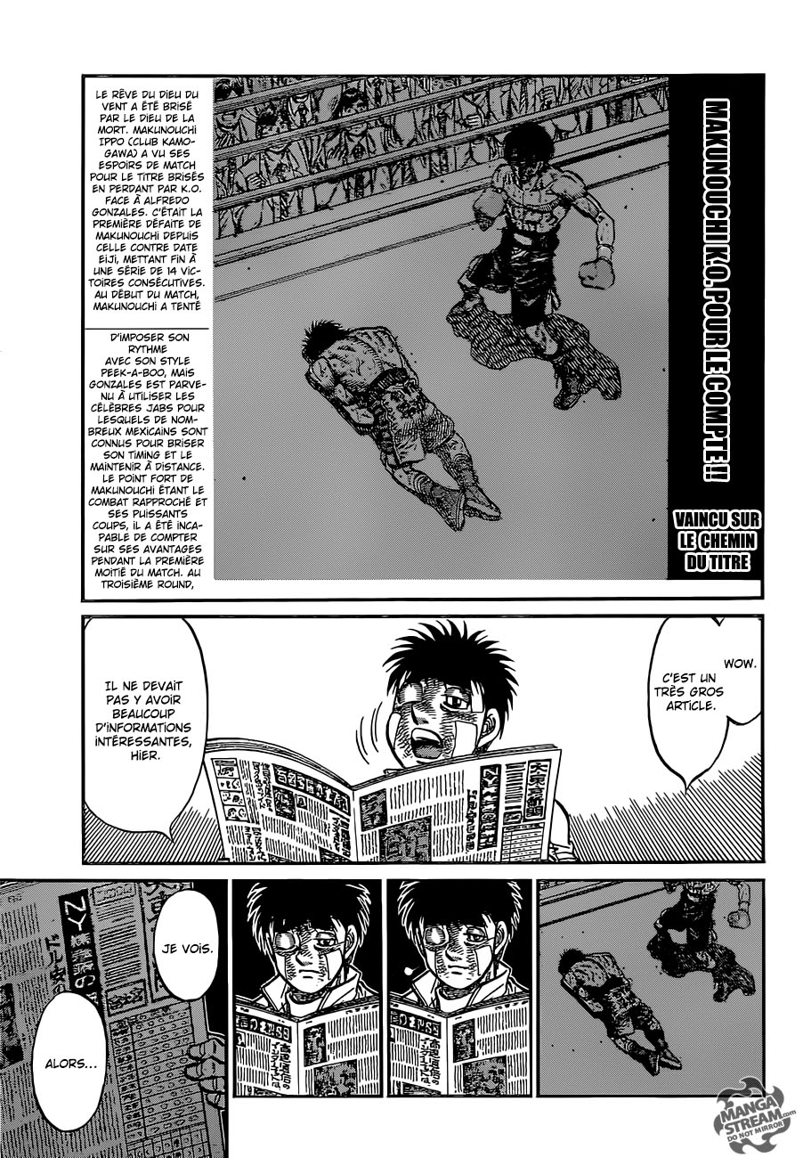 Lecture en ligne Hajime No Ippo 1074 page 12