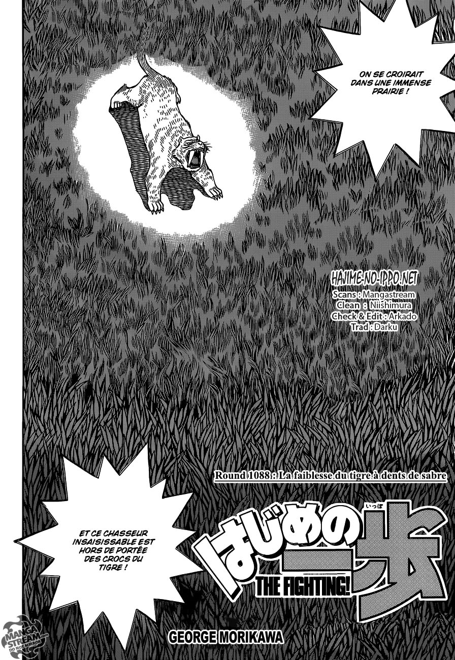 Lecture en ligne Hajime No Ippo 1088 page 2