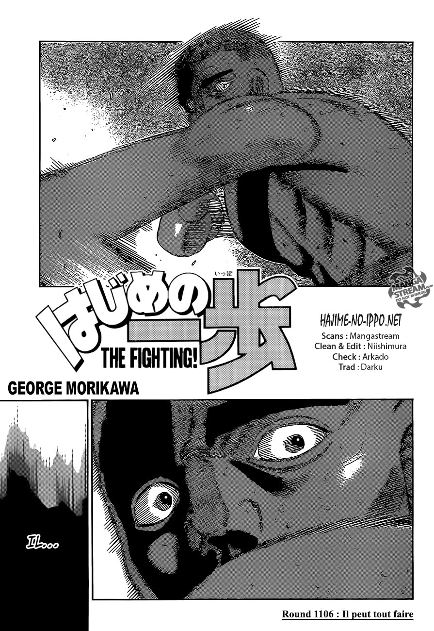 Lecture en ligne Hajime No Ippo 1106 page 1
