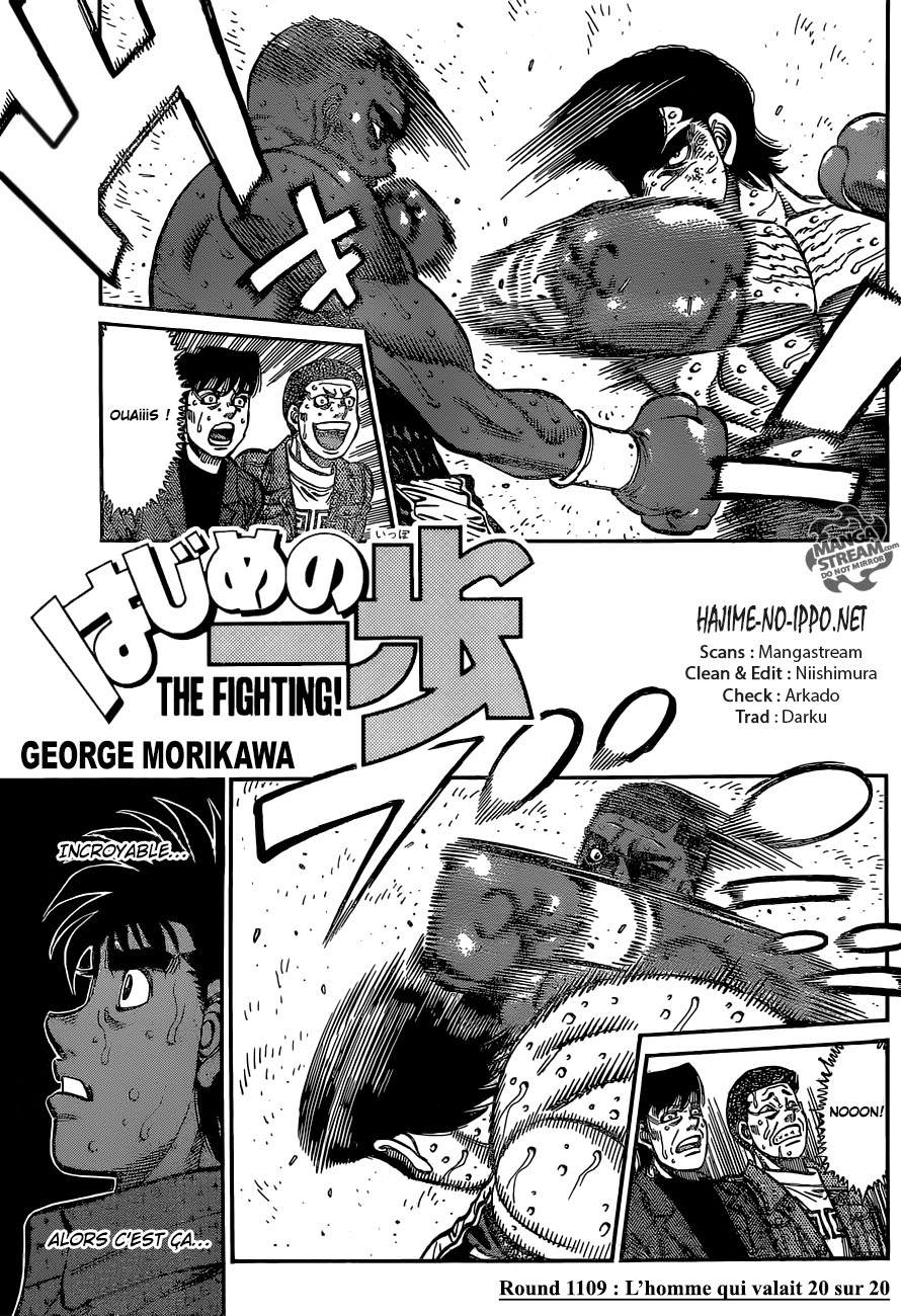 Lecture en ligne Hajime No Ippo 1109 page 1