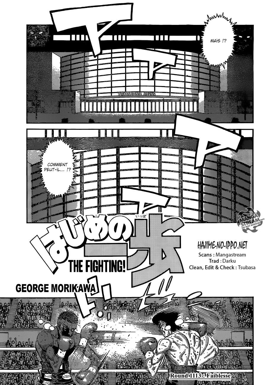 Lecture en ligne Hajime No Ippo 1113 page 1