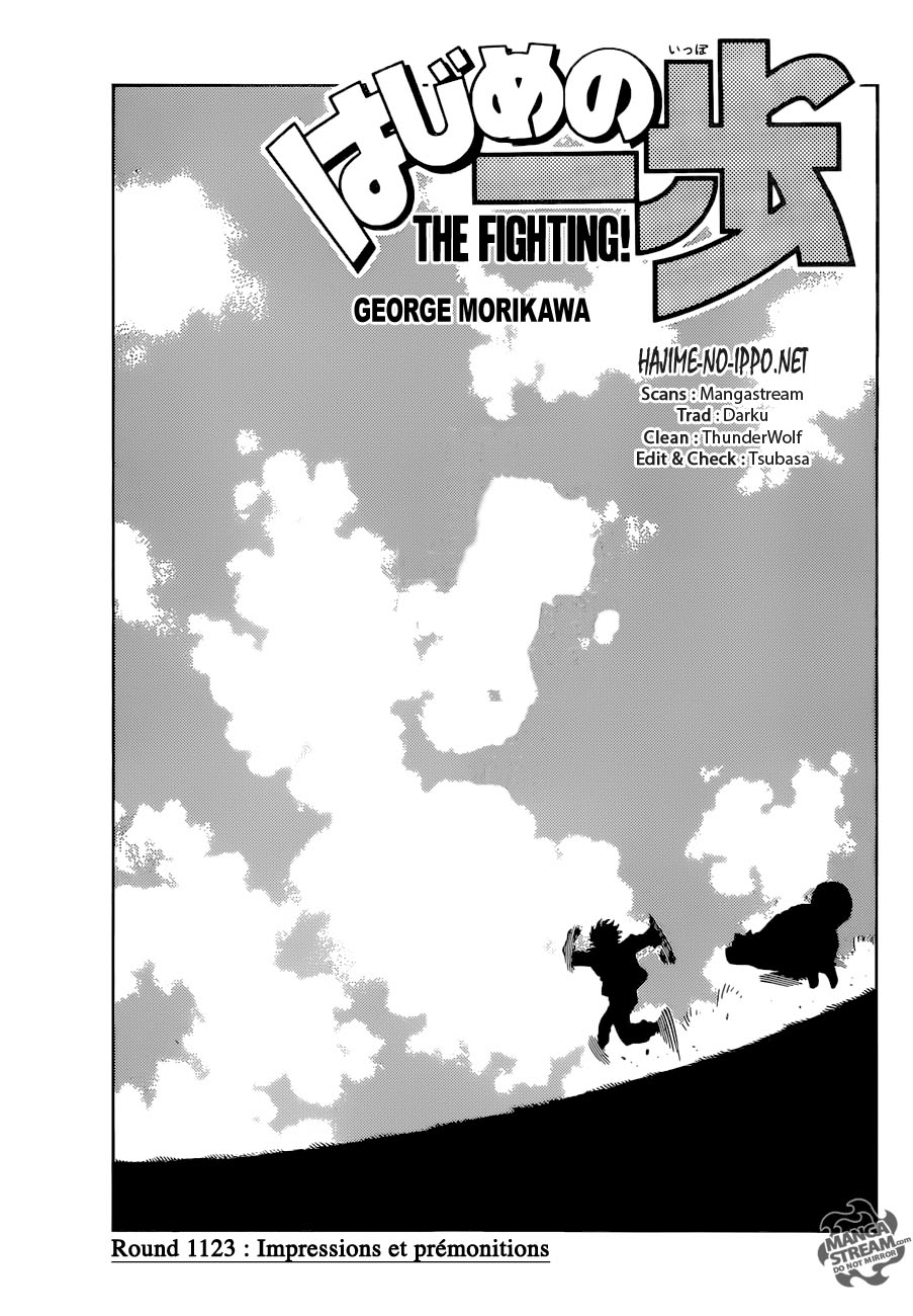 Lecture en ligne Hajime No Ippo 1123 page 1