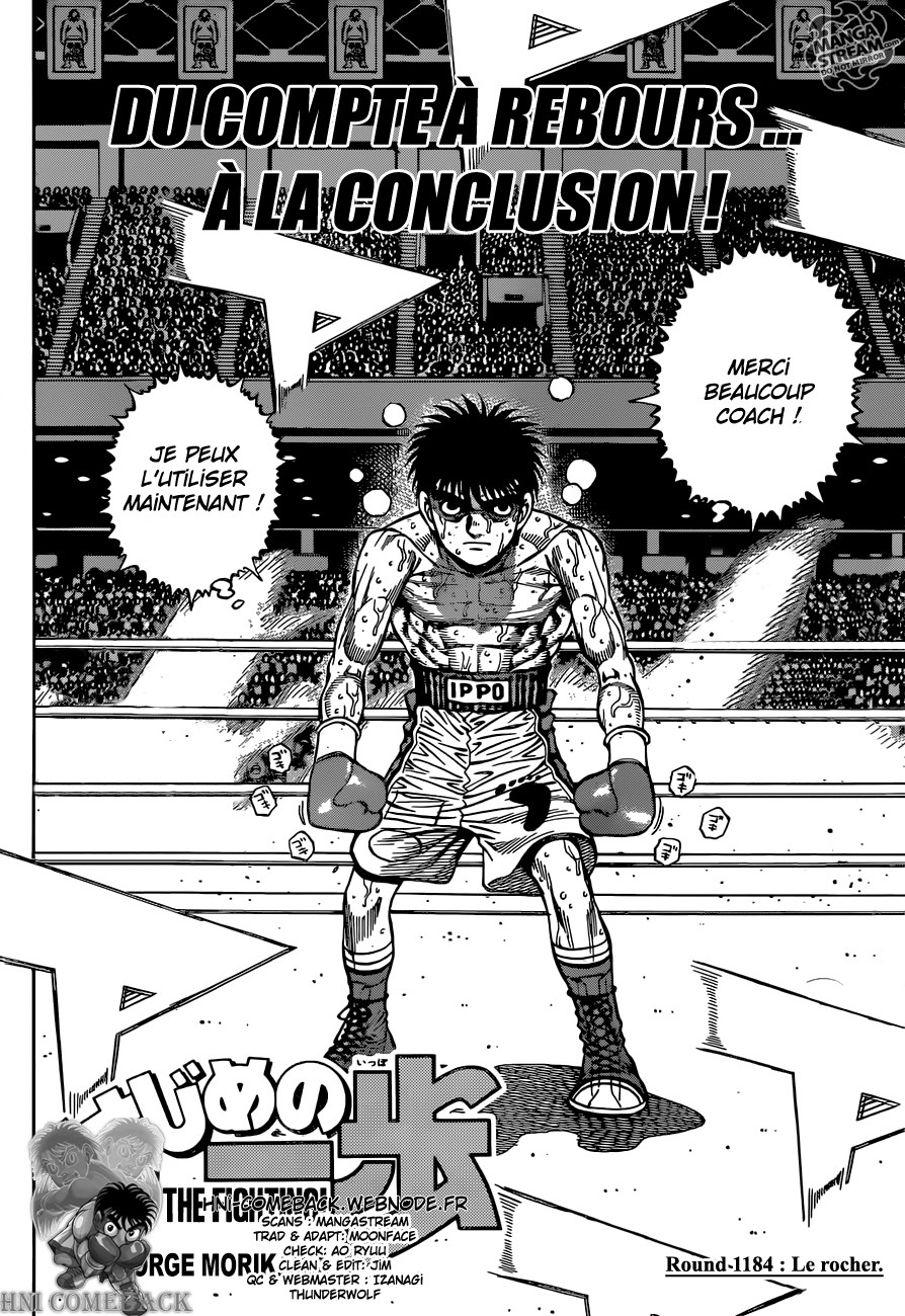 Lecture en ligne Hajime No Ippo 1184 page 2