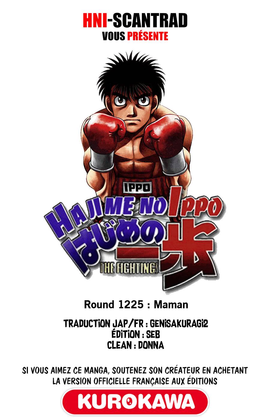 Lecture en ligne Hajime No Ippo 1225 page 1