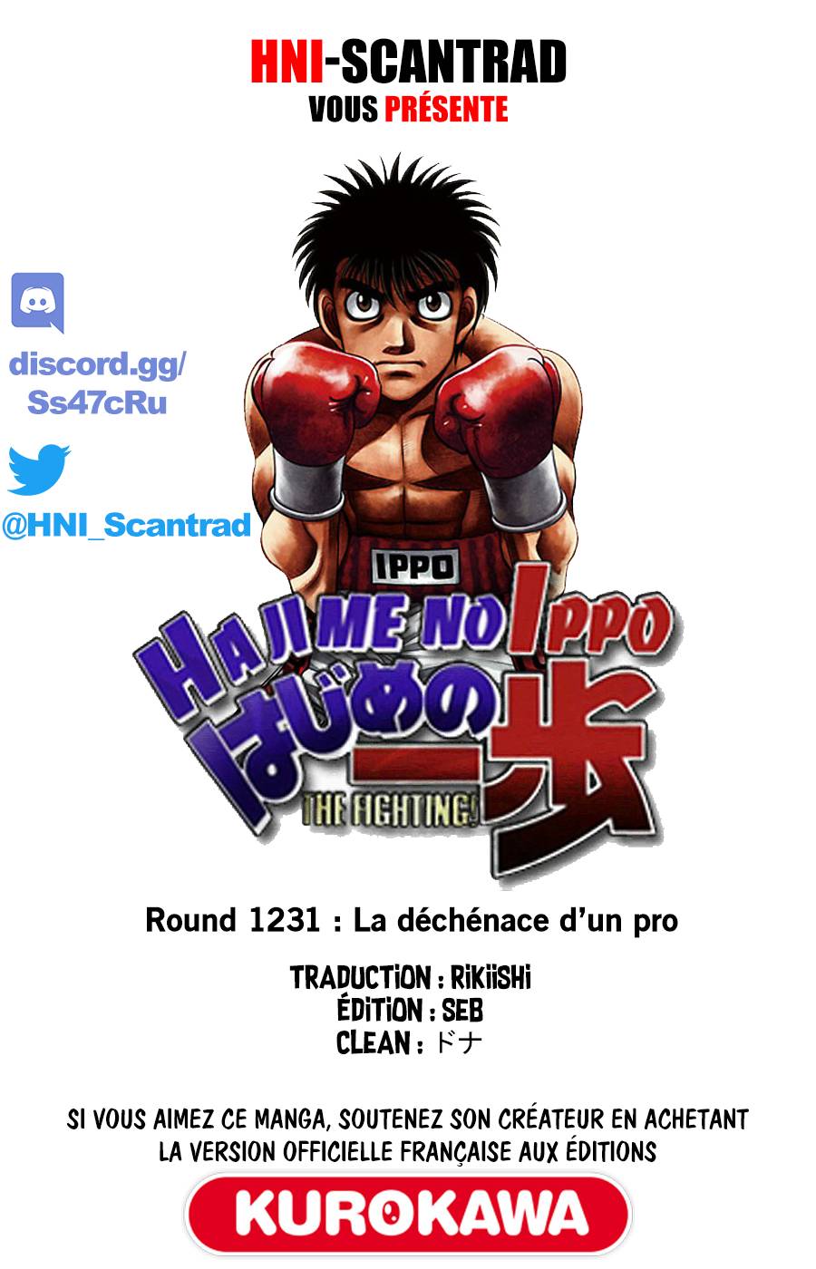 Lecture en ligne Hajime No Ippo 1231 page 1