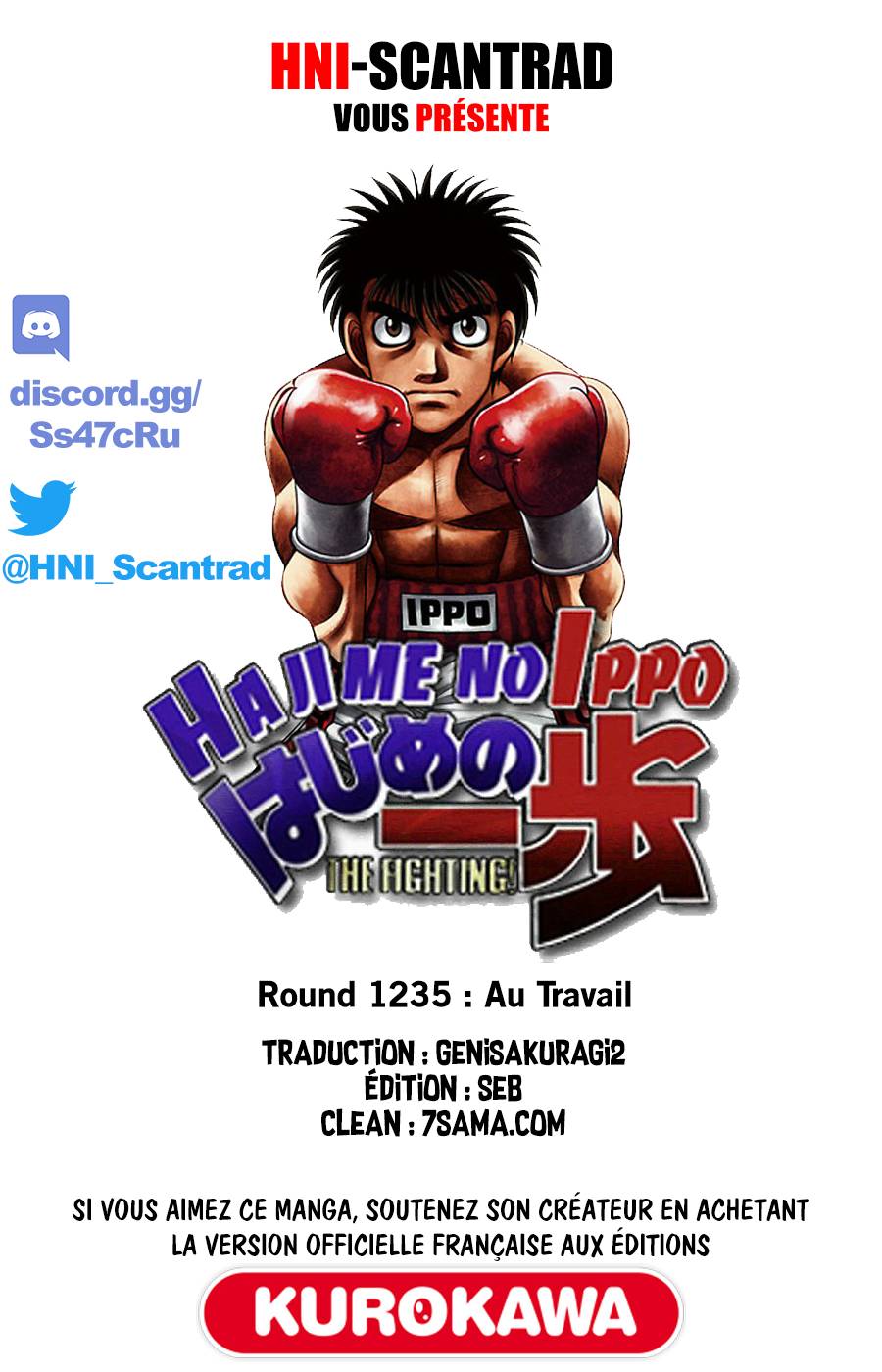 Lecture en ligne Hajime No Ippo 1235 page 1