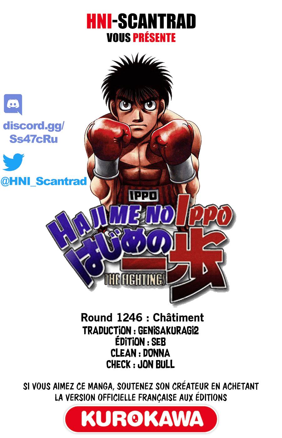 Lecture en ligne Hajime No Ippo 1246 page 1