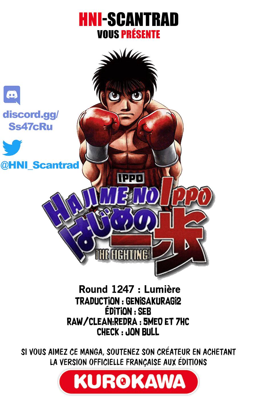 Lecture en ligne Hajime No Ippo 1247 page 1