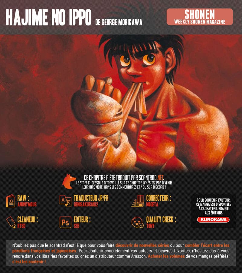 Lecture en ligne Hajime No Ippo 1305 page 2