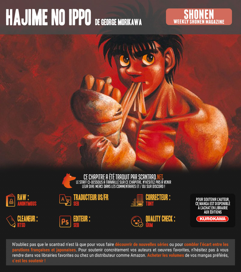 Lecture en ligne Hajime No Ippo 1306 page 2