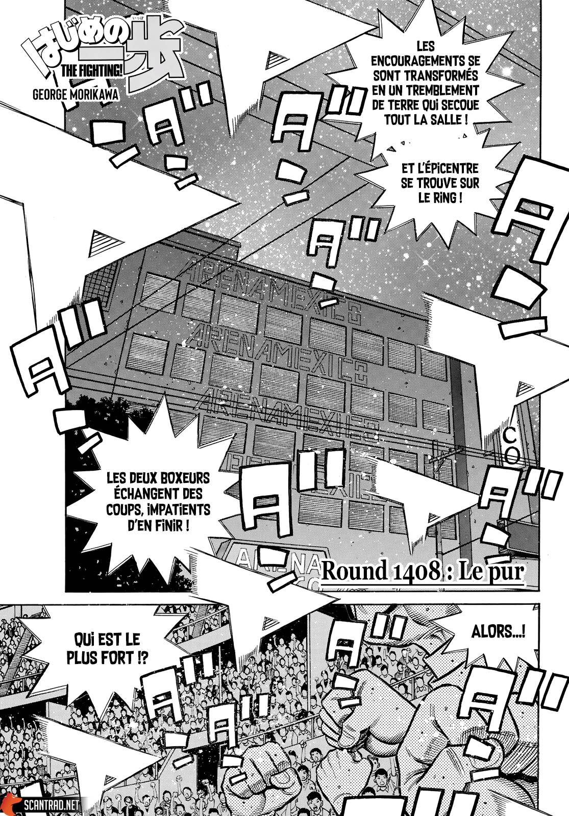 Lecture en ligne Hajime No Ippo 1408 page 1