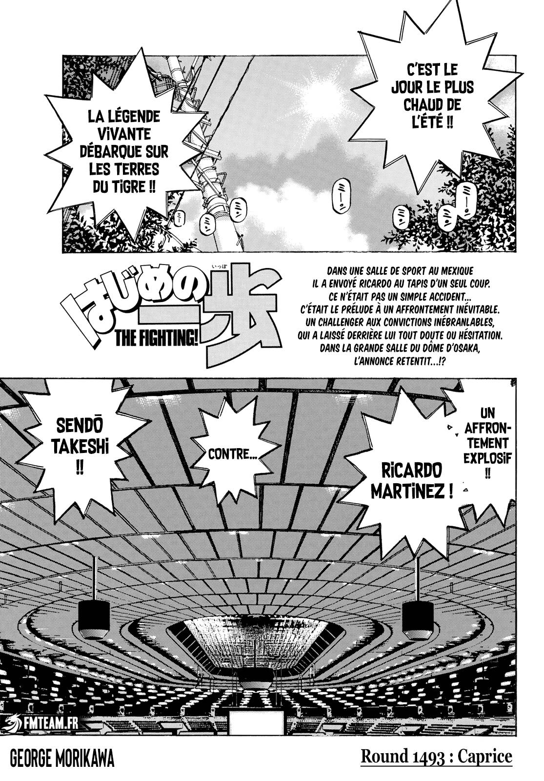 Lecture en ligne Hajime No Ippo 1493 page 1