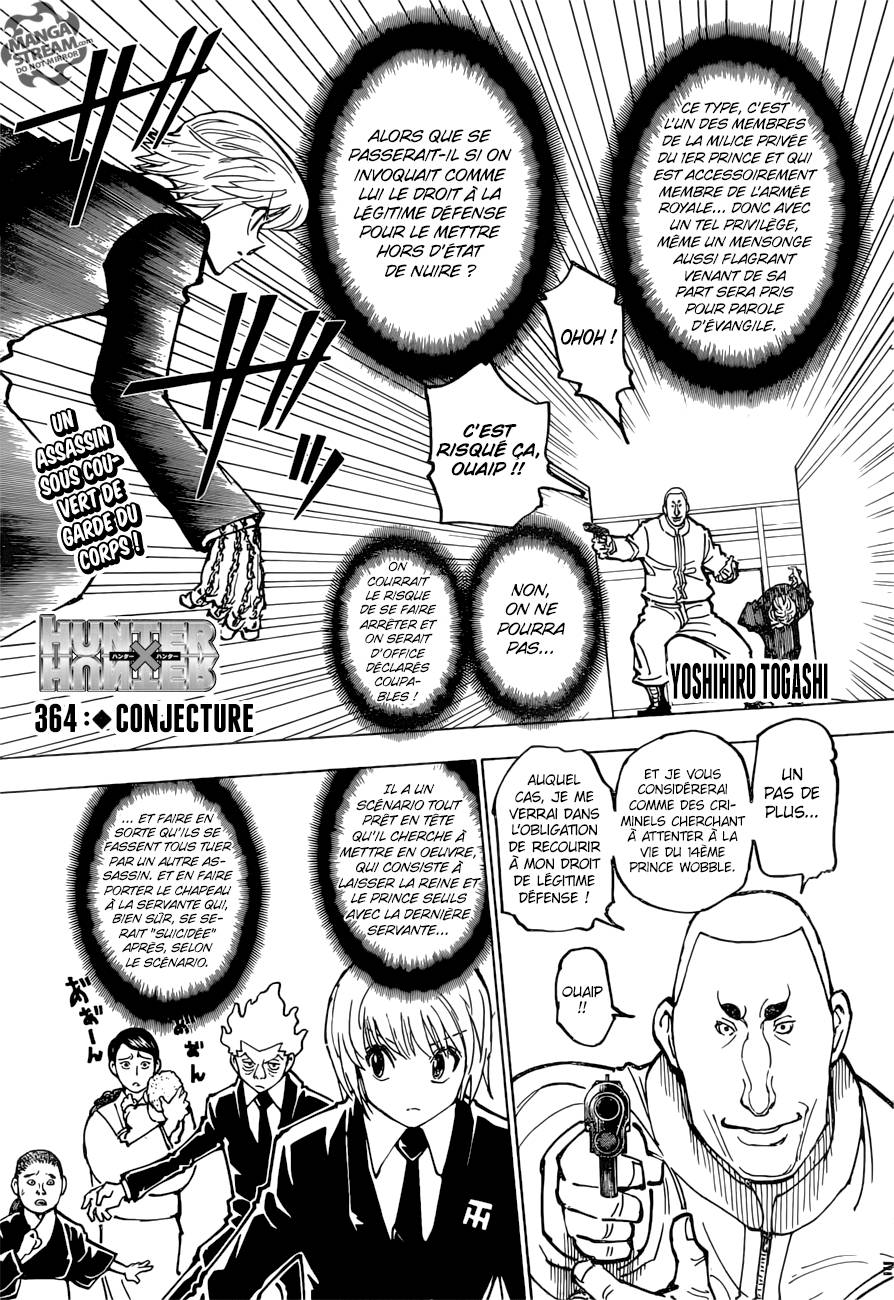 Lecture en ligne Hunter X Hunter 364 page 2