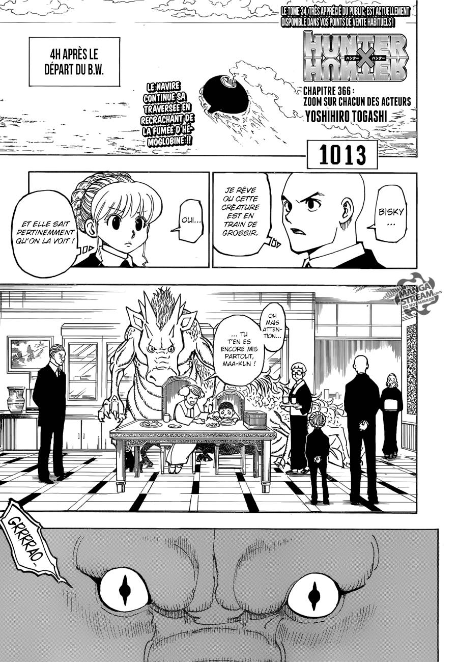 Lecture en ligne Hunter X Hunter 366 page 2