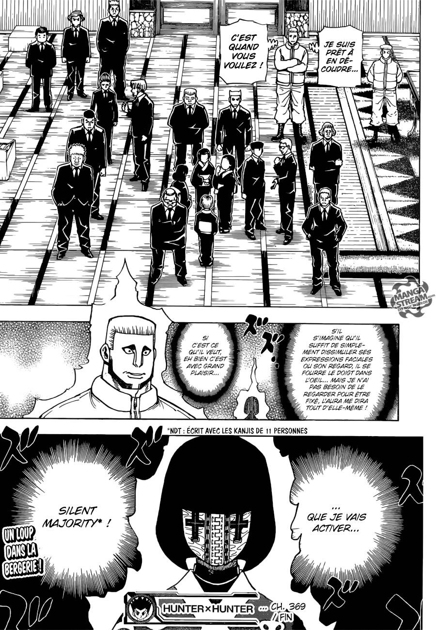 Lecture en ligne Hunter X Hunter 369 page 19