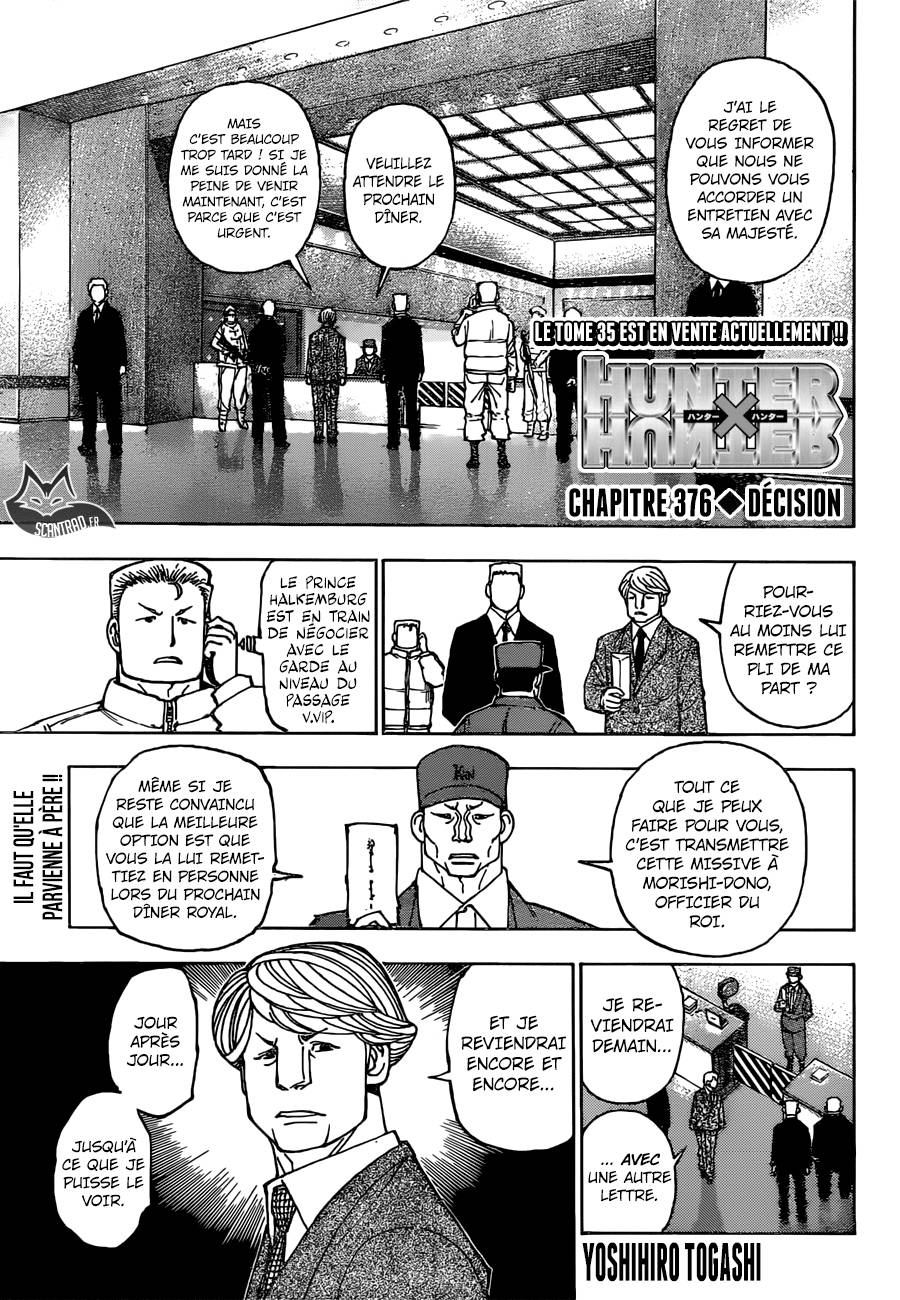 Lecture en ligne Hunter X Hunter 376 page 1