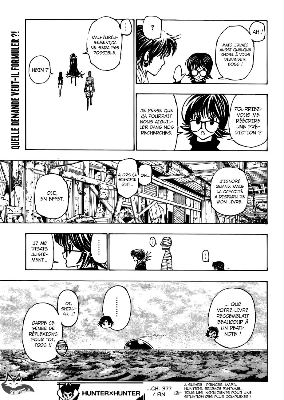 lecture en ligne Hunter X Hunter 377 page 17