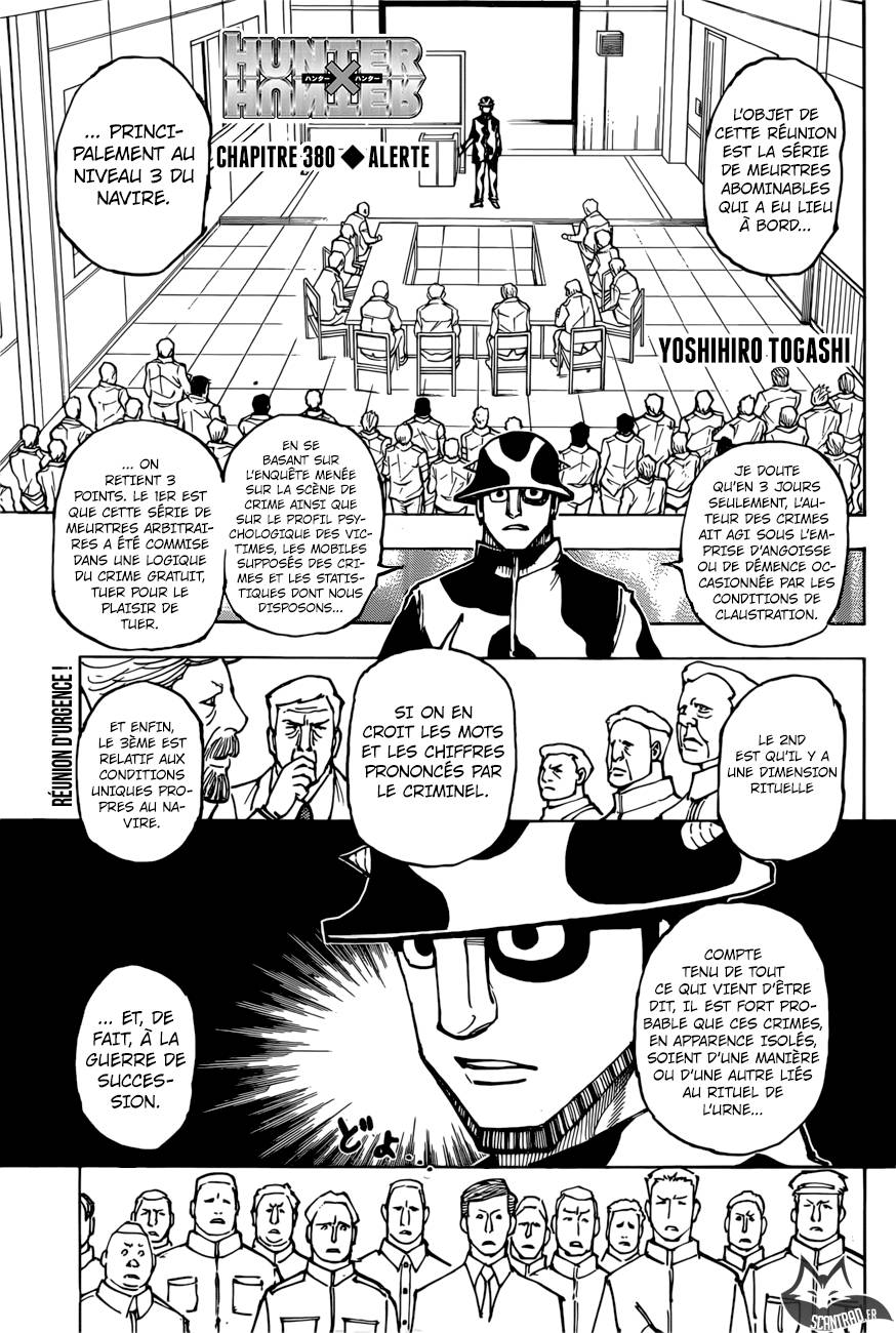 Lecture en ligne Hunter X Hunter 380 page 1