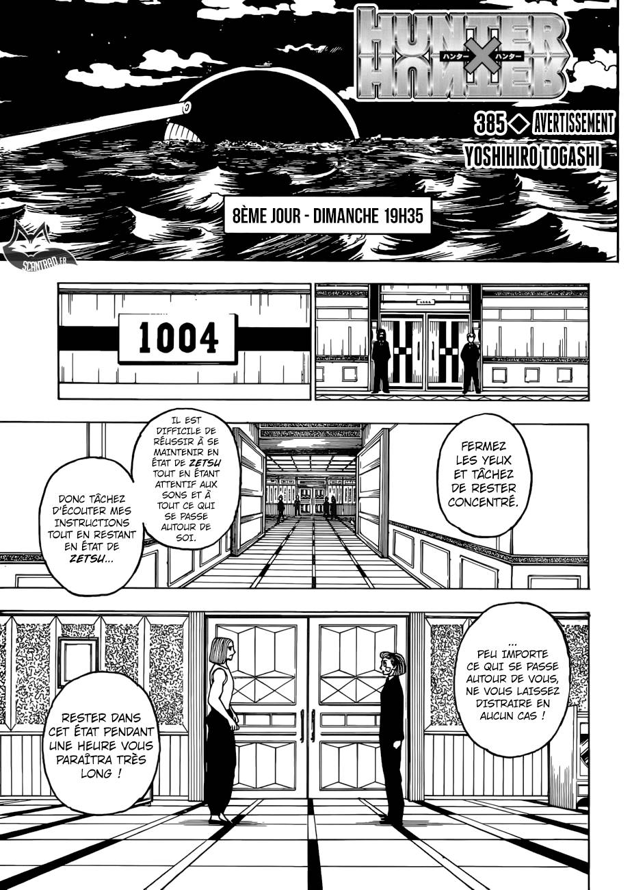 Lecture en ligne Hunter X Hunter 385 page 1