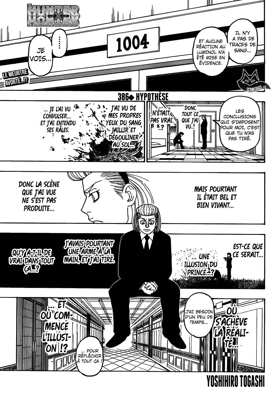 Lecture en ligne Hunter X Hunter 386 page 1