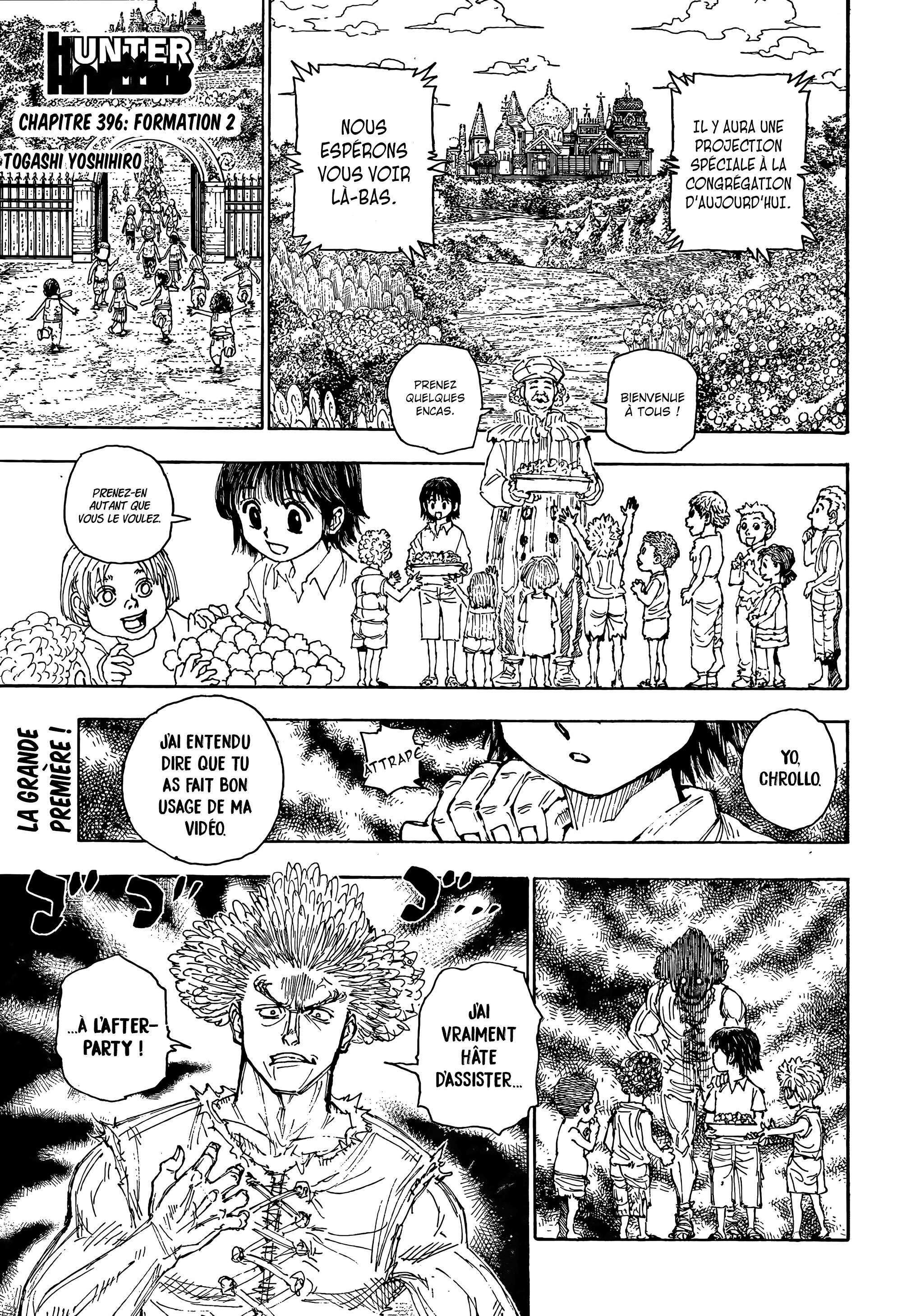 Lecture en ligne Hunter X Hunter 396 page 1
