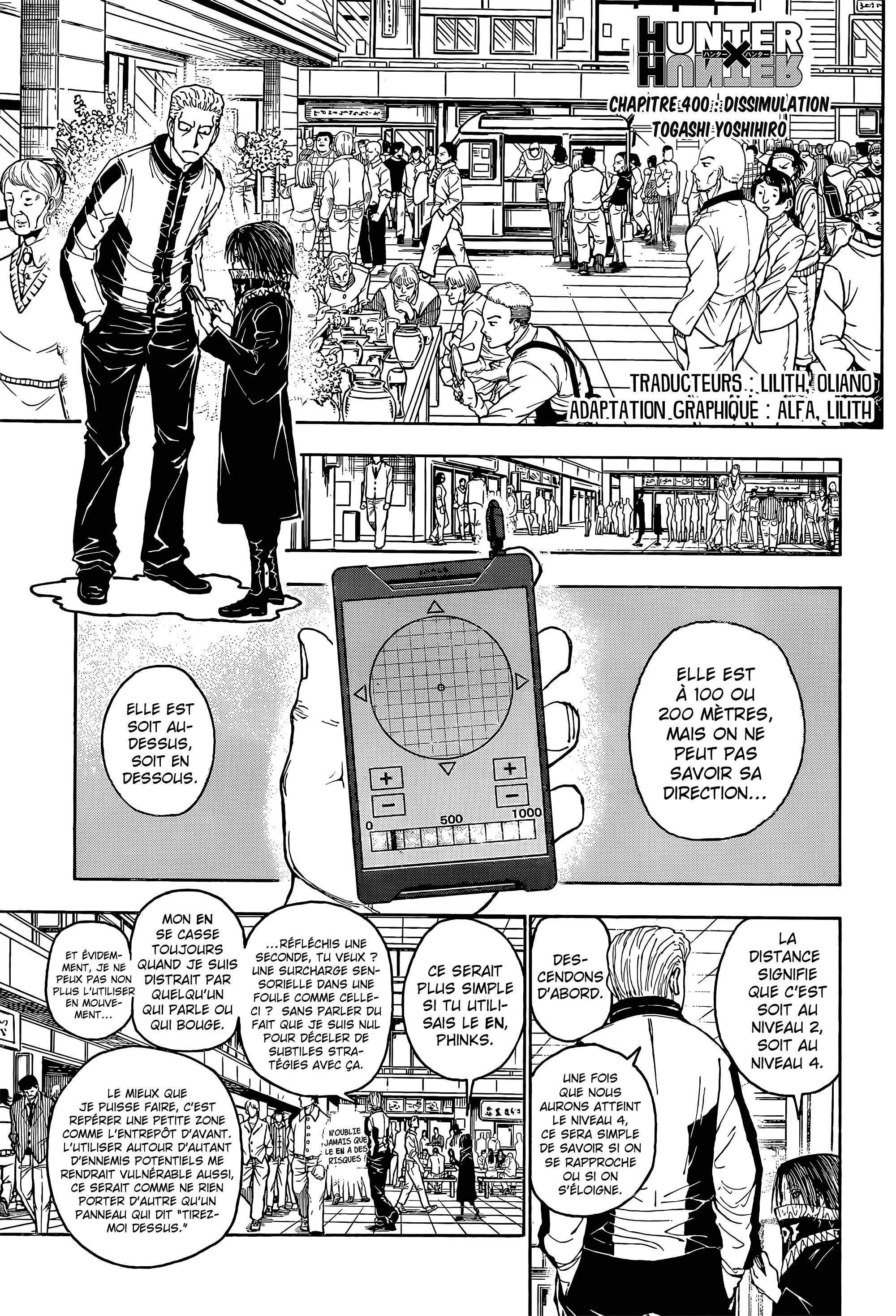 Lecture en ligne Hunter X Hunter 400 page 1