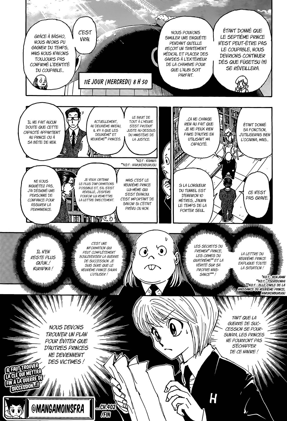 Lecture en ligne Hunter X Hunter 402 page 21