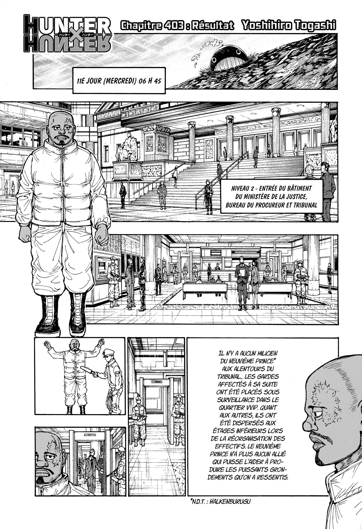 Lecture en ligne Hunter X Hunter 403 page 1