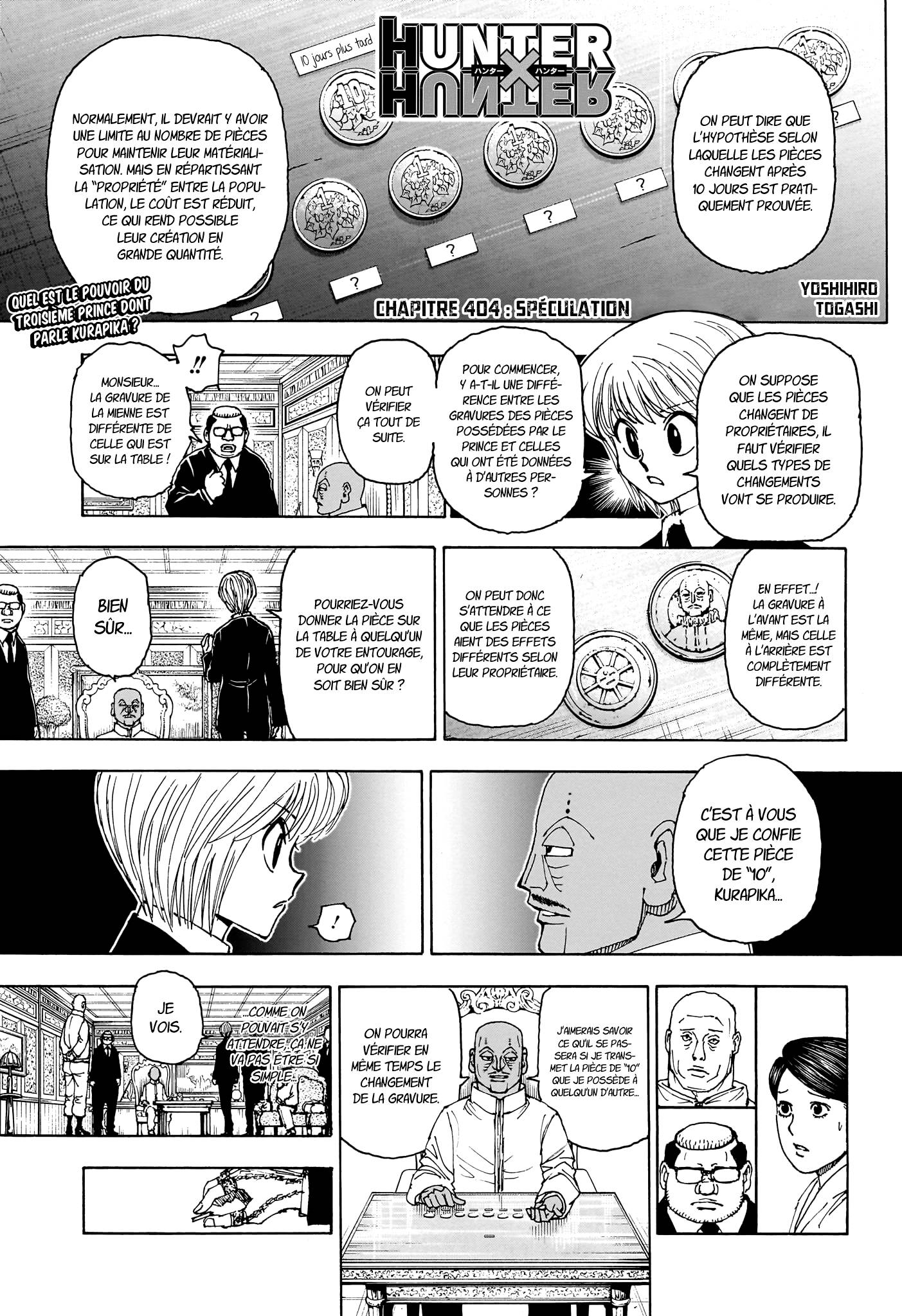 Lecture en ligne Hunter X Hunter 404 page 1