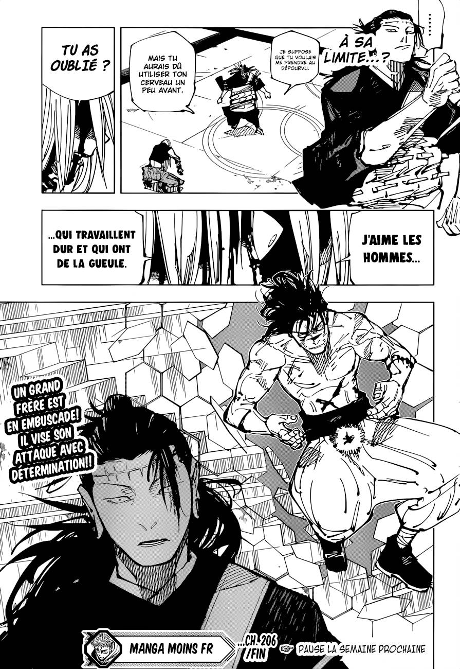 lecture en ligne Jujutsu Kaisen 206 page 19