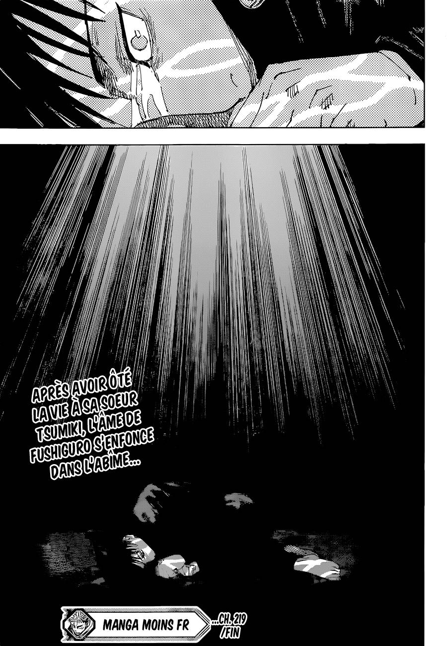 lecture en ligne Jujutsu Kaisen 219 page 19